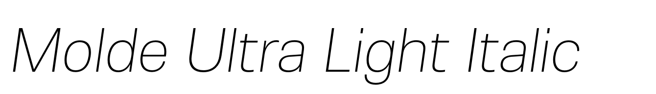 Molde Ultra Light Italic